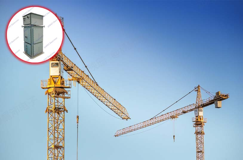 Grue à tour assistée par bague collectrice à courant élevé JINPAT