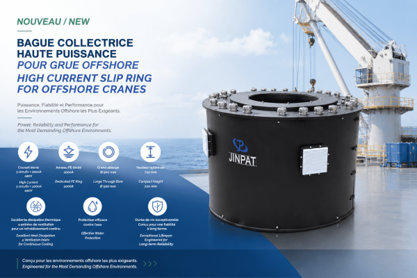 JINPAT Introduces a New High Current Slip Ring for Offshore Applications